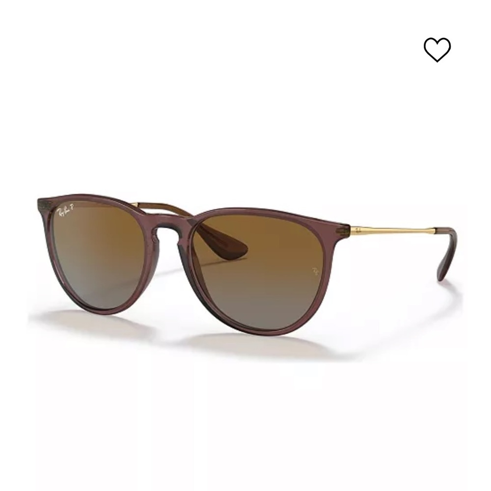 Women’s Ray Ban Erika Polarized Sunglasses Transparent Brown